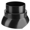 Burgerhout glijschaal model F Ø100mm 25-45° PP type F120 skyline 60/100 rookgas/vent. zwart 1436302