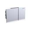 Geberit Omega60 bedieningplaat met dualflush frontbediening voor toilet/urinoir 18.4x11.4cm glas wit 0700246 Geberit Omega60 bedieningplaat met dualflush frontbediening voor toilet/urinoir 18.4x11.4cm glas wit 0700246