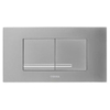 Wisa XT Kantos plaque de commande plastique double chasse DF chrome mat 0701518