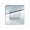 Wisa Delos bedieningsplaat metaal mechanisch 16x16cm met spoelonderbreking voor XS WC element mat chroom 0701530 Wisa Delos bedieningsplaat metaal mechanisch 16x16cm met spoelonderbreking voor XS WC element mat chroom 0701530