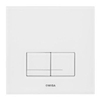 Wisa Delos bedieningsplaat glas mechanisch 16x16cm met dualflush voor XS WC element wit 0701536 Wisa Delos bedieningsplaat glas mechanisch 16x16cm met dualflush voor XS WC element wit 0701536