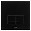 Wisa Delos bedieningsplaat glas mechanisch 16x16cm met dualflush voor XS WC element zwart 0701537 Wisa Delos bedieningsplaat glas mechanisch 16x16cm met dualflush voor XS WC element zwart 0701537