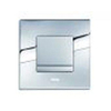 Wisa Delos Panneau de commande - carré - 16x16x1 - élément urinoir - acier - chrome mat/brillant 0701579