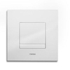 Wisa XS Delos Panneau de commande - carré - 16x16x1 - élément urinoir - plastique - blanc 0701581