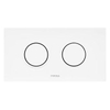 Wisa Juno plaque de commande plastique pneumatique 208x111mm avec double chasse pour élément WC XT finition chrome mat 0701589