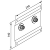 Burda Santro 2000 plaque de fixation pour robinet corsé 1/2 0702846