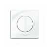 Wisa Maro plaque de commande carrée plastique dualflush DF chrome mat 0704435