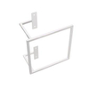 Vasco Barre sèche serviette square pour radiateur aluminium blanc texture 7211832