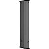 Plieger Napoli designradiator verticaal middenaansluiting 2000x480mm 885W zwart grafiet (black graphite) 7252351 Plieger Napoli designradiator verticaal middenaansluiting 2000x480mm 885W zwart grafiet (black graphite) 7252351
