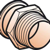 Geberit Mapress koper puntstuk buitendraad - 22mm x3/4" - koper 7468160