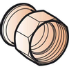 Geberit Mapress Vlakke koppeling - met afdichtingsring koper 22mm - 1 bidr 7468264