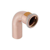 Geberit Mapress Bocht 90° mof/spie koper gas 28 mm 7469448 Geberit Mapress Bocht 90° mof/spie koper gas 28 mm 7469448