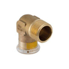 Geberit Mapress Overgangsknie 90° koper gas 1/2 bu 15mm 7470432 Geberit Mapress Overgangsknie 90° koper gas 1/2 bu 15mm 7470432