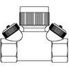 Oventrop Hycocon Inregelafsluiter TM 1 1/4 DN32 PN16 Kvs = 68 m3/h binnendraad 7500010 Oventrop Hycocon Inregelafsluiter TM 1 1/4 DN32 PN16 Kvs = 68 m3/h binnendraad 7500010