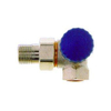 Heimeier Robinet d'arrêt thermostatique pour radiateur 1/2 double équerre RE Kvs 1,85 m3 h faible résistance 7502052