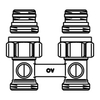 Oventrop H onderblok Multiflex F 3/4 x3/4 recht 7503326