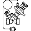 Oventrop Hydromat contrôleur de pression différentielle dtr 1 1/4 dn32 25 70 kpa kvs = 100 m3/h filetage femelle 7503360