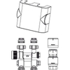 Oventrop Multiblock Aansluitset TF / UNI SH 1/2 draaibaar Kvs = 075 m3/h chroom 7504166