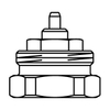 Oventrop adaptateur raccordement M30x1.0 vers M30x1.5 7505010