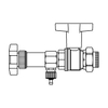 Oventrop bloc de démonstration pour valve m30x15 7505059