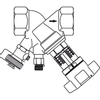 Oventrop Brns vanne de réglage 1 1/4 dn32 pn25 kvs = 1945 m3/h filetage interne 7505223