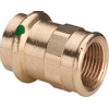 Viega Sanpress Overgangskoppeling SC binnendraad 54x1 1/2 brons 7541438 Viega Sanpress Overgangskoppeling SC binnendraad 54x1 1/2 brons 7541438