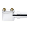 Danfoss VHX D Design jeu de raccordement inférieur 2 points avec élément de réglage RA X entraxe 50mm 1/2 bu bi droit chrome 7570037