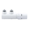 Danfoss VHX D Design jeu de raccordement inférieur 2 points avec élément de réglage RA X entraxe 50 mm 1/2 bu bi coudé blanc 7570044