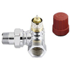 Danfoss RA NC Robinet thermostatique de radiateur 1/2 bi bu double angle droit chromé 7570071