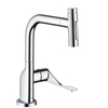 Hansgrohe AXOR Citterio 1-gats keukenkraan m. uittrekbare handdouche m. 110°/150° draaibare uitloop RVS SW241692