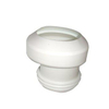De Beer kunststof potmanchet excentrisch 100 105mm sprong 40mm wit 0770205