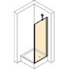 Huppe Refresh Pure zijwand v zwaaideur 90x195cm matzilver profiel en helder glas 7777955 Huppe Refresh Pure zijwand v zwaaideur 90x195cm matzilver profiel en helder glas 7777955