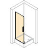 Huppe Design Elegance zwaaideur 90x190cm zilvermat profiel en helder glas 7778271 Huppe Design Elegance zwaaideur 90x190cm zilvermat profiel en helder glas 7778271