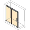 Huppe Design Pure schuifdeur 1 delig met vast segment 120x190cm links zilvermat profiel en helder glas 7778585 Huppe Design Pure schuifdeur 1 delig met vast segment 120x190cm links zilvermat profiel en helder glas 7778585