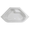 Wisa Anzio baignoire acrylique hexagonale 145x145x44,5cm blanc 0790149