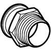 Geberit Mapress rvs puntstuk RVS 316 buitendraad 3/4"bux22mm - rvs 7950030