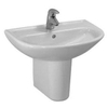 Laufen Pro B wastafel 55x40x17cm 1 kraangat met overloop keramiek wit 0080290 Laufen Pro B wastafel 55x40x17cm 1 kraangat met overloop keramiek wit 0080290