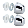 Viega set de caches décoratifs pour bloc double mural chrome 0830062