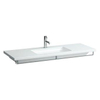 Laufen Living Square lavabo-plan de toilette 130x48x15cm 1 trou de robinet avec trop-plein céramique blanc 0084211