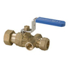 Raminex S28 kiwa vanne a bille avec dispositif de vidange swivelxknel 3/4 x15 dn15 levier kiwa bleu 8915162