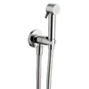 Raminex Tuka Tuka ensemble de douche toilette/bidet avec douchette à main avec bouton marche/arrêt 1/2 avec flex de douche 100cm + support mural avec robinet intégré chromé 8915210