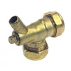 VSH Super Knel Messing knel knie met aftap 22mm 8921334 VSH Super Knel Messing knel knie met aftap 22mm 8921334