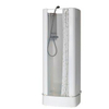 Intersan Isitub Cabine de douche avec robinet et rideau 77.5x77.5x193 blanc 0900656 Intersan Isitub Cabine de douche avec robinet et rideau 77.5x77.5x193 blanc 0900656