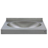 Intersan wastafel met kraangat 60x47x7cm RVS 0900823 Intersan wastafel met kraangat 60x47x7cm RVS 0900823