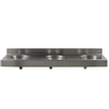 Intersan wastafel met kraangaten 180x50x29cm 3 personen RVS 0900825 Intersan wastafel met kraangaten 180x50x29cm 3 personen RVS 0900825