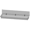 Intersan Sanilav muurwastrog met wastafelkraan met 1/4 draaiknop met verlengde uitloop en achterwand 180cm 3 personen RVS 0901033 Intersan Sanilav muurwastrog met wastafelkraan met 1/4 draaiknop met verlengde uitloop en achterwand 180cm 3 personen RVS 0901033