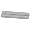Intersan Sanilav muurwastrog met wastafelkraan met 1/4 draaiknop met verlengde uitloop met achterwand 240cm 4 personen RVS 0901034 Intersan Sanilav muurwastrog met wastafelkraan met 1/4 draaiknop met verlengde uitloop met achterwand 240cm 4 personen RVS 0901034