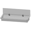 Intersan Sanilav muurwastrog met zelfsluitende wastafelkraan achterwand 120cm 2 personen RVS 0901036 Intersan Sanilav muurwastrog met zelfsluitende wastafelkraan achterwand 120cm 2 personen RVS 0901036