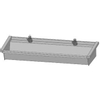 Intersan Sanilav muurwastrog met zelfsluitende wastafelkraan 120cm 2 personen RVS 0901052 Intersan Sanilav muurwastrog met zelfsluitende wastafelkraan 120cm 2 personen RVS 0901052