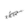 Dornbracht Madison Mitigeur de baignoire 4 trous 225mm avec inverseur avec garniture avec bec platine mat 0470204